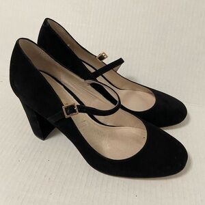 Louise Et Cie black maryjane sandals sz 7.5 Korrie Black Leather closed toe